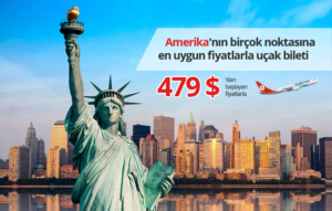 Amerikanın birçok noktasına en uygun fiyatlarla uçak bileti - Troya Turizm